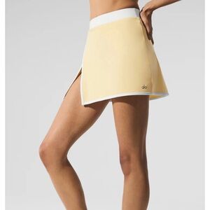 ALO Yoga Yellow Skirt with White Waistband